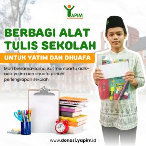Mari Berbagi Alat Tulis untuk Mudahkan Belajar Mereka