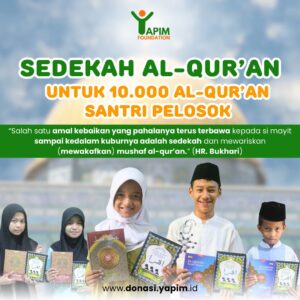Sedekah 10.000 Al Qur'an untuk Santri Mushola Pelosok
