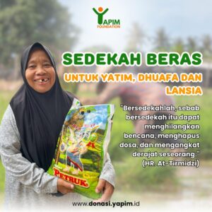 Sedekah 12.000 Kg Beras Untuk Yatim, Dhuafa Dan Lansia